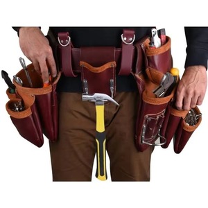 Heavy Duty Carpenter Tool Bag with Multiple Pockets for Construction and Woodworking - Product Image 3