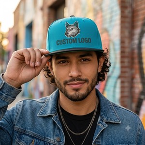 Casquette Snapback à visière plate, 6 panneaux, réglable, unisexe, en coton, broderie de logo personnalisée, multicolore, vente en gros, qualité supérieure, OEM - Product Image 5