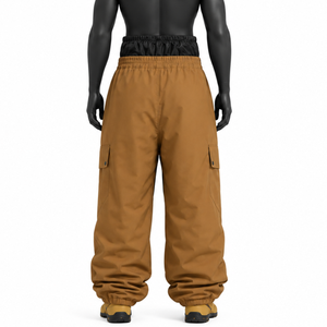 Pantalon de snowboard ample pour homme de haute qualité, imperméable, coupe-vent, pantalon de ski surdimensionné, coupe ample, pour sports d'hiver en plein air, cargo - Product Image 3