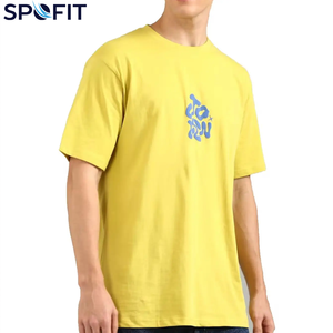 T-shirts unisexes surdimensionnés en gros, impression sérigraphique en mousse par transfert thermique, logo 3D personnalisé, t-shirts pour hommes - Product Image 1