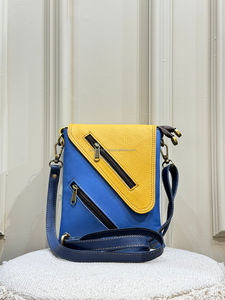 Nouveau sac à bandoulière en cuir recyclé occidental Multi couleur sac à main de vente chaude femmes élégant Unique sac à bandoulière multicolore - Product Image 3