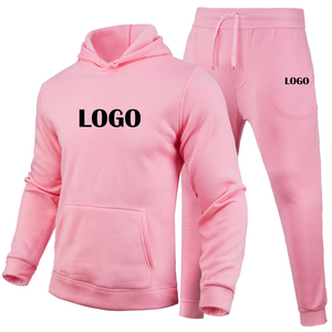 Ensemble de survêtement unisexe orange avec logo personnalisé sur le devant, sweat-shirt à capuche et pantalon de jogging, style streetwear décontracté, collection automne, 2 en 1 - Product Image 6