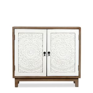 Antique Luxury Solid Wood <b>Sideboard</b> Cabinet with Doors for Living Room Entryway <b>Storage</b> - Product Image 5