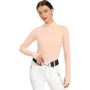 Ropa Ecuestre de Venta Caliente, Camisetas de Manga Larga con Diseño Personalizado para Mujer, Camisa de Competición para Montar a Caballo - Product Image 1