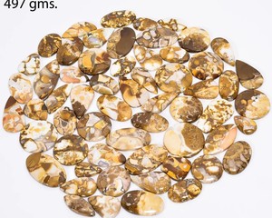 Lote de Cabujones de Jaspe Mookaite, Jaspe Australiano Natural Multicolor, Piedras Sueltas Pulimentadas para la Fabricación de Joyas - Product Image 1