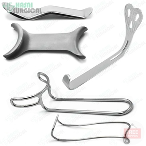 Écarteurs buccaux chirurgicaux Hasni pour lèvres et joues, ouvre-bouche, abaisse-langues chirurgicaux, instruments de chirurgie orale en acier inoxydable CE - Product Image 4