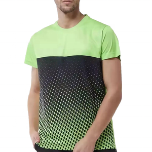 Camiseta Casual de Corte Regular para Hombre, Tejida, Manga Corta, con Estampado, para Uso en Exteriores, Cuello Redondo, Ecológica, de Secado Rápido y Transpirable, 220 Gramos - Product Image 1