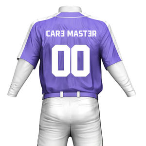 Uniforme de Béisbol Personalizado por Sublimación al por Mayor OEM para Hombre, Conjunto Deportivo de Talla Grande, Diseño Liso - Product Image 5