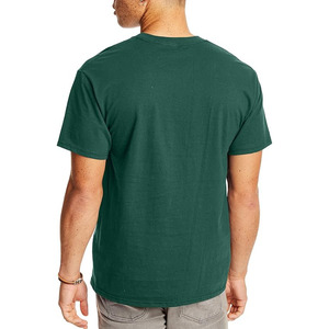 T-shirts homme grande taille de haute qualité, 100% coton, noirs, avec poches, design de logo personnalisé, t-shirt unisexe uni - Product Image 4