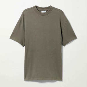 High Quality Plain Vintage Blank 100% Organic Cotton Printing <b>Tshirt</b> Unisex Logo Drop Shoulder Heavyweight T-Shirts for Men - Product Image 2
