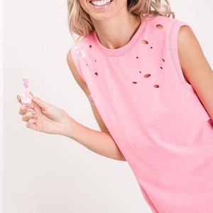 Custom Women's Rhinestone Tank <b>Top</b> | 250GSM 100% Cotton Fitted Bling <b>Crystal</b> Logo Streetwear - Product Image 4