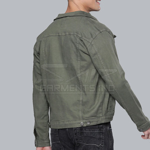Veste en jean d'hiver de haute qualité pour homme, style décontracté, avec boutons recouverts - Product Image 2