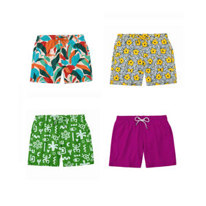 Shorts de Baño para Hombre, Cintura Media, Transpirables, de Secado Rápido, con Estampado Floral Sublimado, Antiarrugas y Sostenibles - Product Image 6