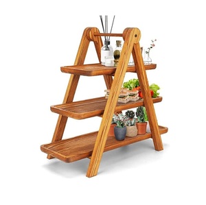 Support à cupcakes rectangulaire réglable en bois naturel rustique, présentoir à gâteaux fait main pour muffins, pâtisseries, desserts, célébrations - Product Image 6