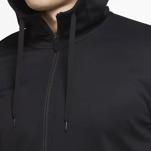 Men's Cotton Fleece Custom Full Zip Hoodie with Hood Kangaroo Pockets for Casual Streetwear Bulk Clothing Orders - Product Image 6