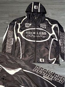 ชุดวอร์มกันลมแบบซิปเต็มตัว สีบล็อก ผลิตจากไนลอน 100% สำหรับผู้ชาย ขายส่ง - Product Image 2