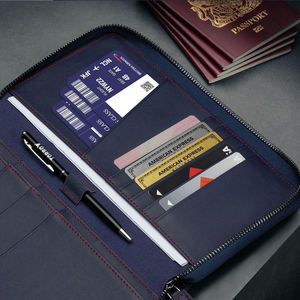 Full Grain Leather Family Passport <b>Holder</b> for Passports RFID Passport <b>Holder</b> and <b>Travel</b> <b>Document</b> Organizer Leather <b>Travel</b> Wallet - Product Image 3