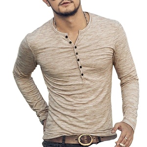 เสื้อยืดแขนยาวสำหรับผู้ชายผ้าคอตตอน100% สินค้าขายส่ง - Product Image 2