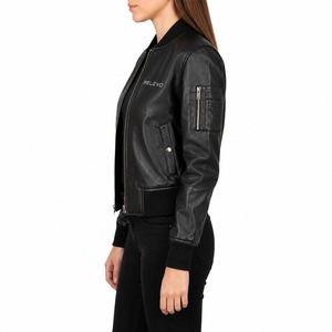 Veste en cuir véritable de qualité supérieure pour homme, veste de motard classique, cuir pleine fleur, fermeture éclair vintage, manteau d'hiver - Product Image 2