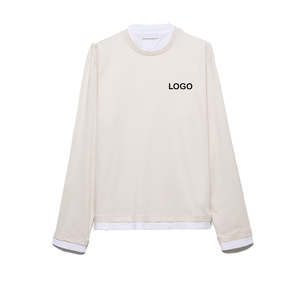 Camisetas Premium para Hombre, Oversize, de Manga Larga, de Algodón, Estilo Urbano, Jersey, OEM, Personalizadas, Casuales, a la Moda - Product Image 6