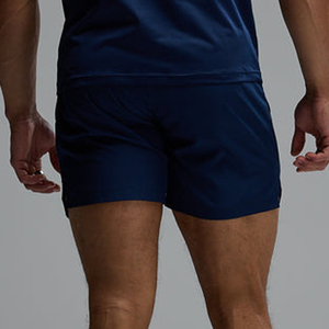 Men's Solid Color Quick Dry Gym Shorts With Side Stripe <b>Elastic</b> Waist Mid Length Casual Sportwear - Product Image 4