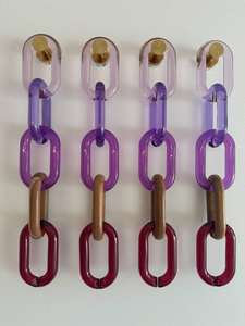 Handmade Modern Acrylic Chain Wall Accents Customized Linked Home Decorative Item Most Adorable <b>Resin</b> - Product Image 6