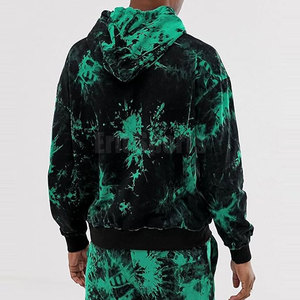 Premium Quality Men's Tie Dye Solid Winter <b>Hoodies</b> <b>Lightweight</b> Breathable Cotton/Polyester Fabric Customizable - Product Image 5