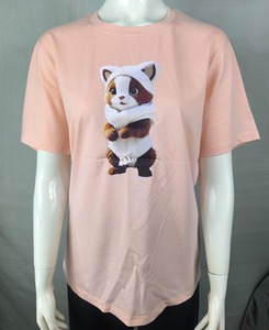 <b>Cute</b> Yellow <b>Bear</b> Solid Women's T-Shirt for Crew Neck Short Sleeve Regular Fit All Seasons 100% Cotton Anti-Pilling Breathable - Product Image 5