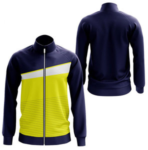 Custom Sublimation Fleece <b>Jacket</b> Zip Up Track <b>Jacket</b> Geometric Print Winter Outerwear for <b>Men</b> and Women - Product Image 2