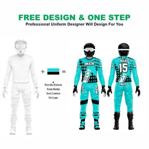 Wholesale Factory Direct Top Trending Flou Color Sublimation Printing Breathable Fabric Motocross MTB Dirt Bike Racing Uniforms - Product Image 2