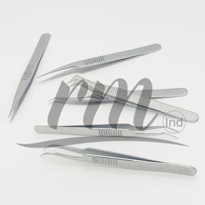 ขนตาปลอมแหนบต่อขนตาปลอมทำจากสเตนเลสที่มีเพชรปริมาณสูงโลโก้ได้ตามต้องการแบบ RMET17007 - Product Image 3