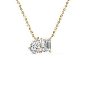 Colgante de Diamante Cultivado en Laboratorio, Corte Oval Brillante de 2.00CT, Chapado en Oro de 14K, Joyería Ligera de Lujo, Certificación IGI, Color E - Product Image 3