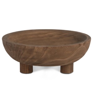 Handcrafted Industrial Design Sheesham Wood Rectangle Bowl-Dark Brown <b>Decorative</b> Tabletop Fruit Bowl Wholesale - Product Image 1