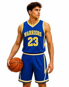 Conjunto de Uniforme de Baloncesto Sublimado Personalizado, Camisetas y Pantalones Cortos de Tela de Malla Transpirable de Secado Rápido, Impresión de Logotipo del Equipo OEM, Ropa Deportiva - Product Image 1