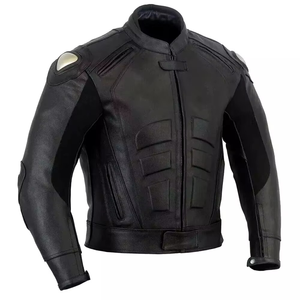 Men's Full Sleeve Leather <b>Motorcycle</b> <b>Jacket</b> Windproof All Seasons Adult Style - Product Image 4