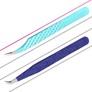 Pinzas de pestañas en forma de delfín de calidad superior para pestañas Embalaje personalizado y logotipo Herramienta de belleza tipo Punta de volumen - Product Image 5