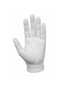 Gants de golf pour hommes en cuir synthétique blanc de qualité supérieure, OEM, respirants, avec dos en mesh, adhérence douce, main gauche/droite, personnalisables, sport - Product Image 2