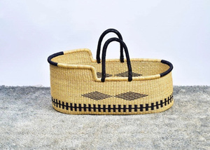 Top One Seagrass Baby Changing Basket Cesta de bebé Bolsa de pañales Cesta de cambio para bebé Popular de Artex Thien Thanh - Product Image 4