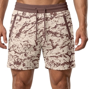 Shorts de course en jersey de coton à imprimé graphique personnalisé, unisexe, durables, pour la gym, le fitness, la musculation, les entraînements - Product Image 1