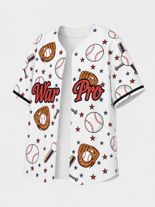 Personalized High Quality Custom Name Number Baseball Pattern Jersey Premium White Team Sportswear Shirt for <b>man</b> and women - Product Image 3