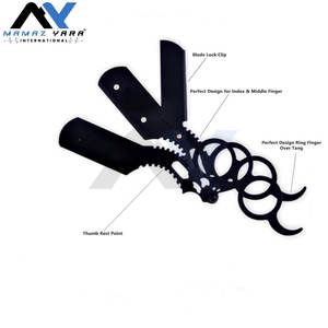 Rasoir professionnel à double anneau pour hommes, rasoir droit pour le visage, le corps et le maillot, rasoir à lame unique pour hommes - Product Image 2