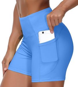 Pantalones Cortos de Verano para Mujer y Niña, con Logotipo Personalizado, de Cintura Alta Elástica, de Secado Rápido, con Efecto Levanta Glúteos, de Spandex - Product Image 1