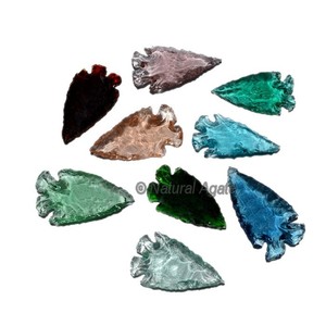 Puntas de Flecha de Vidrio Naturales con Forma de Corazón - Product Image 6