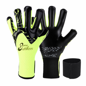 Gants de gardien de but professionnels BB Green avec injection de caoutchouc noir – Gants de gardien de but de football antidérapants à forte adhérence - Product Image 6