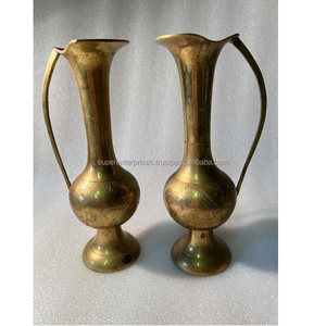 High Grade Gold Metal Brass Antique Metal Flower <b>Vases</b> and Flower Pots for Lobby Hall Bedroom Drawing Room Office Home Interior - Product Image 4