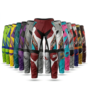 Pantalon de moto personnalisé OEM ODM, imperméable, respirant, avec protections pour les genoux, équipement de moto tout-terrain - Product Image 1