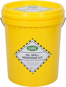 Kit anti-déversement portable 30L pour huile et carburant avec seau (bassine) – Solution de contrôle des déversements avec tampon absorbant et kit anti-déversement à barrière absorbante - Product Image 4