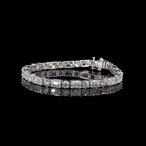 Pulsera de Lujo con Moissanita de 4.0mm – Pulsera Hip Hop Estilo Diamante Iced Out de Plata 925 - Product Image 5