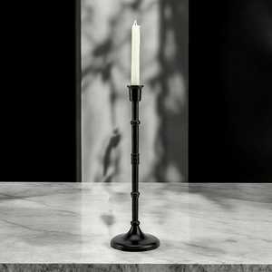 Gleam <b>Black</b> <b>Candlestick</b> Holder for Home Decoration Durable Metal Design - Product Image 5