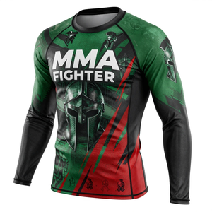 Ropa Deportiva Transpirable de Manga Larga para Gimnasio y Actividades al Aire Libre, Secado Rápido, Protección UV Personalizada, Rashguard de Compresión para MMA - Product Image 1